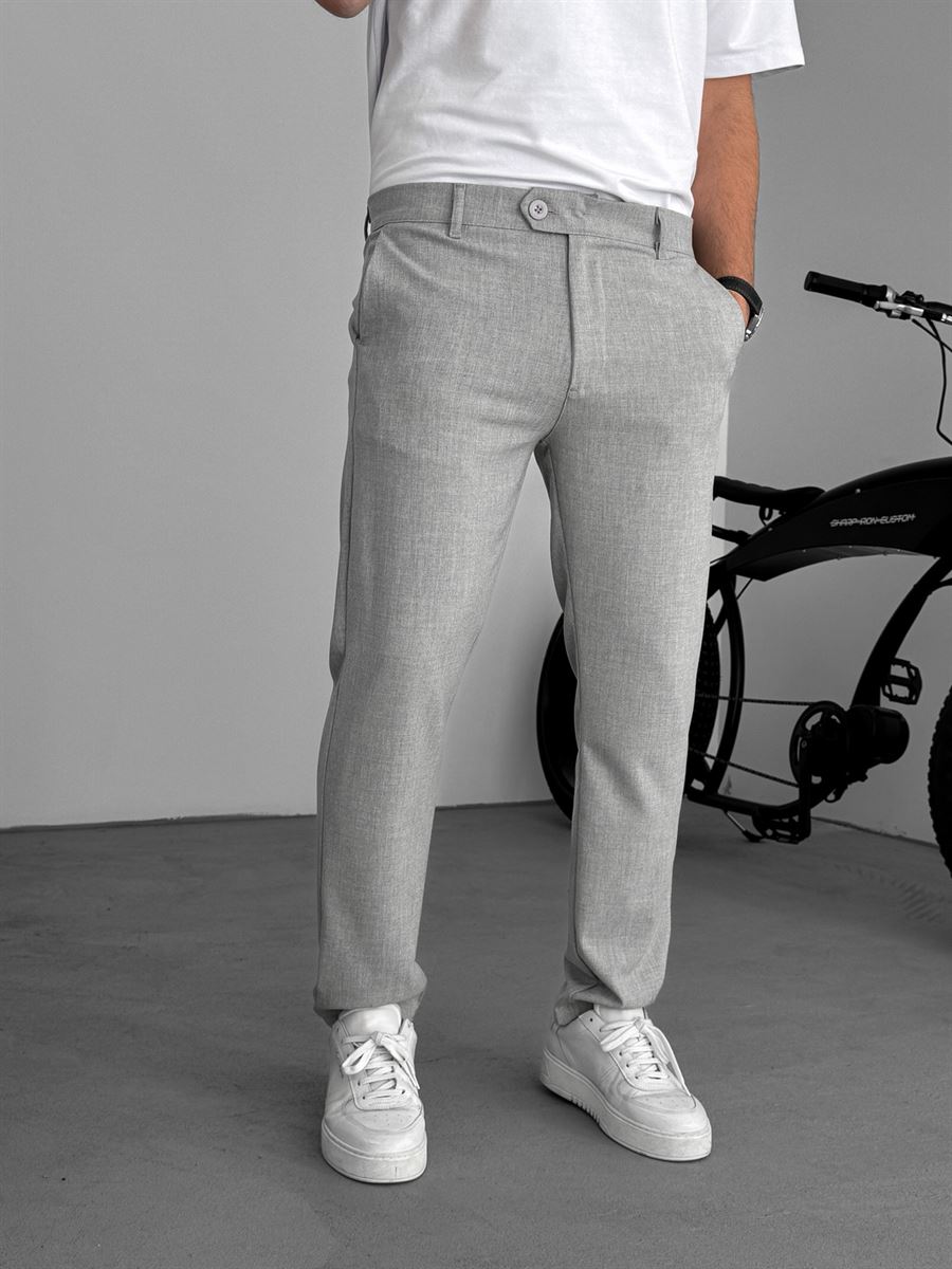 Klasik Gri Kumaş Pantolon